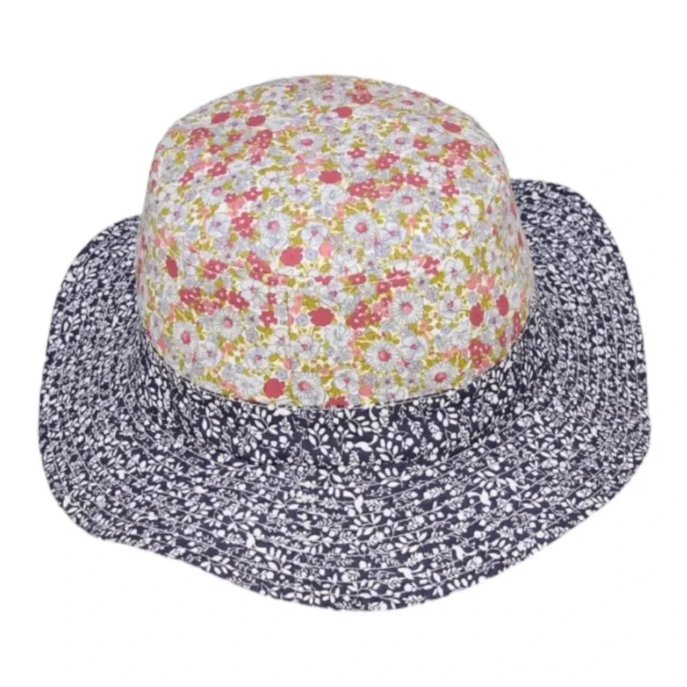 ZARA Kids | Multicolored | FLORAL AND STRIPED BUCKET HAT LIMITED EDITION